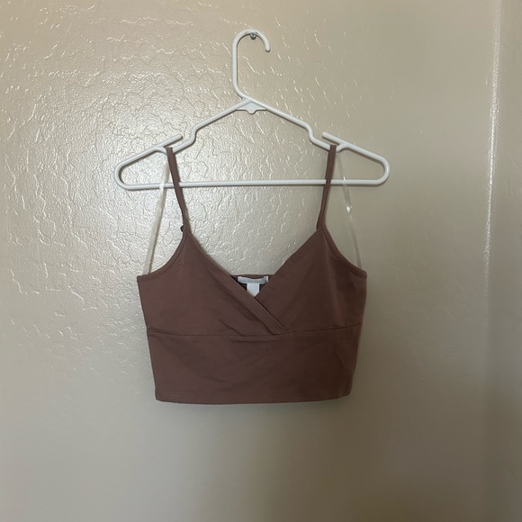 Tops - Brown Women's Wrap Top